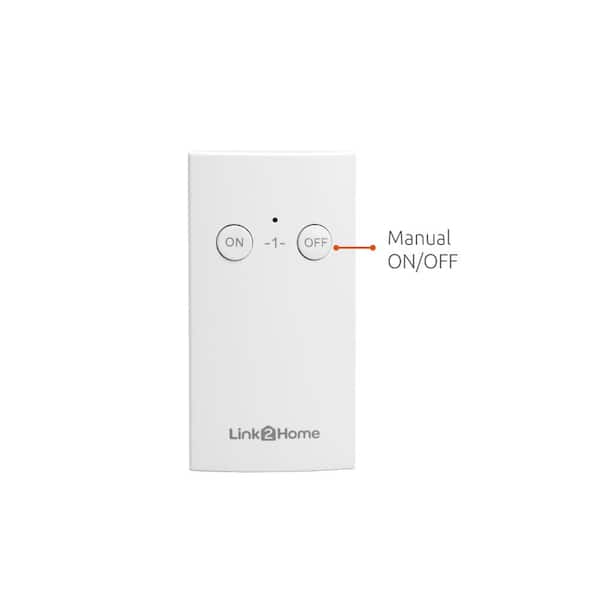 Link2Home Wireless Indoor Remote Control Outlet Switch with 3 RCVs and 1  Remote EM-RF300W - The Home Depot