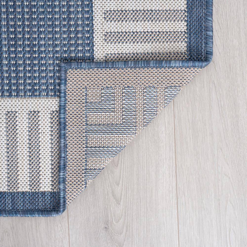 Eco Elgin 5'3" x 7'3" Machine-Woven Blue Transitional Area Rug