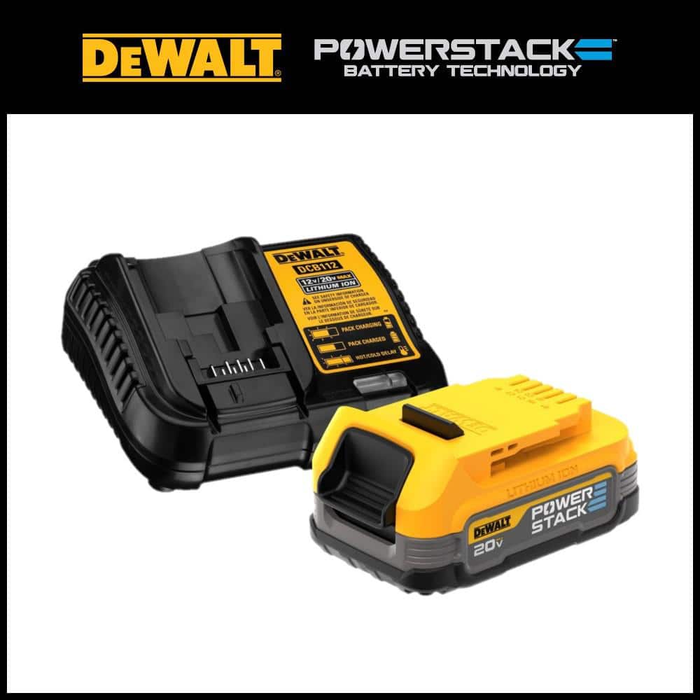 DEWALT 20V MAX POWERSTACK Compact Battery Starter Kit DCBP034C - The Home  Depot