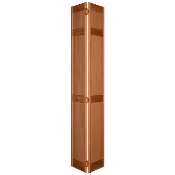 Home Fashion Technologies 30 in. x 80 in. 6-Panel Golden Oak PVC Composite Interior Bi-fold Door
