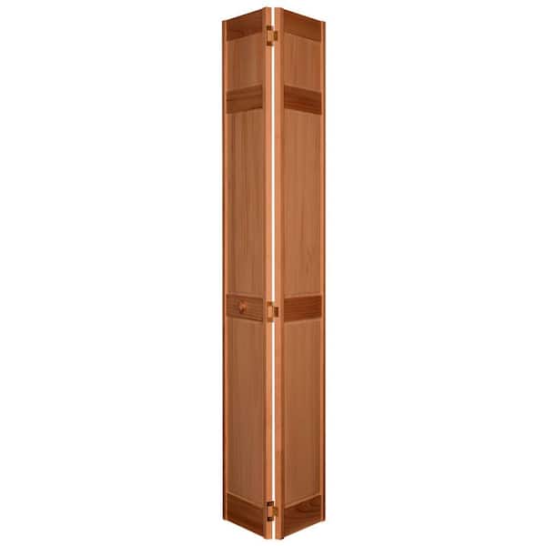Home Fashion Technologies 36 in. x 80 in. 6-Panel Golden Oak PVC Composite Interior Bi-fold Door