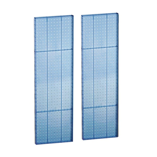 Unbranded 44 in. H x 13.5 in. W Pegboard Styrene in Blue (2-Piece per Box)