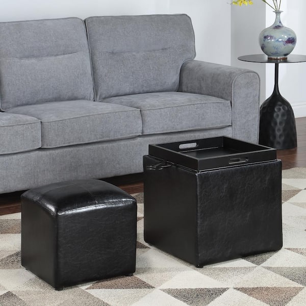 Convenience Concepts Designs4Comfort Park Avenue Black Faux