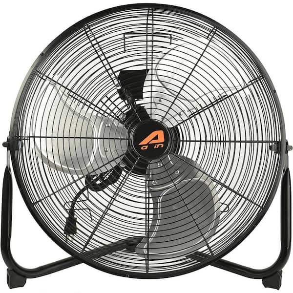 Adrinfly 20 Inch High Velocity Industrial Wall Fan 3 Speed for Industrial, Commercial, Residential, and Shop Use, Black