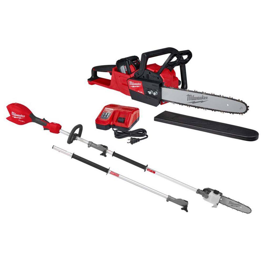 M18 FUEL 18V 16 in. Brushless Cordless Battery Powered Chainsaw Kit w/ Pole Saw, 12.0 Ah Battery and Rapid Charger price history on PriceWatchPro