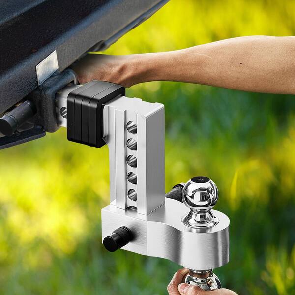 SKYSHALO Adjustable Trailer Hitch, 6 in. Drop Hitch, Tri