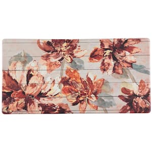 Floral 20 in. x 39 in. Anti-Fatigue Kitchen Mat