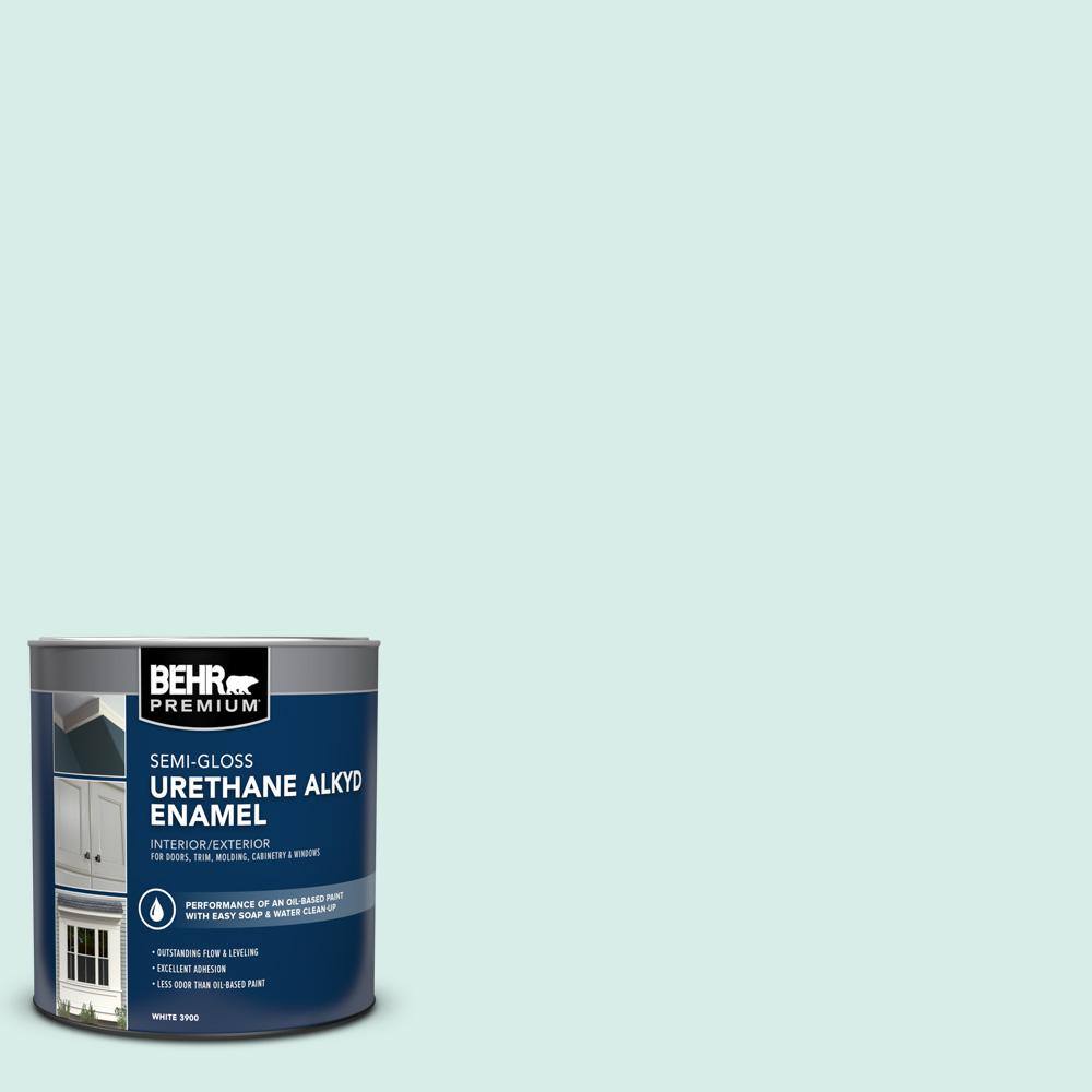 1 qt. #M450-1 Dew Pointe Semi-Gloss Enamel Urethane Alkyd Interior/Exterior Paint price history on PriceWatchPro