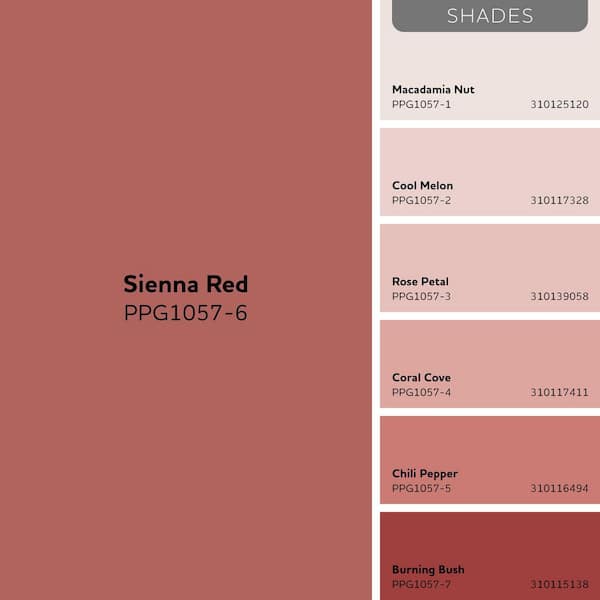 Glidden Premium 1-qt. Sienna Red PPG1057-6 Satin Exterior Latex