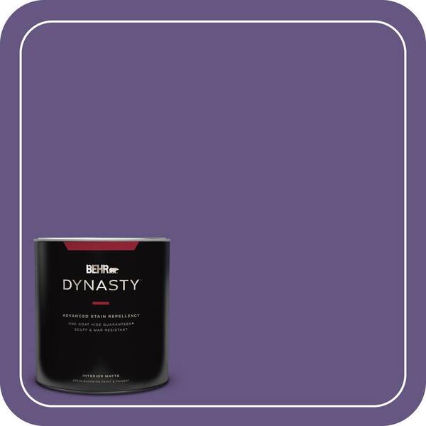 BEHR DYNASTY 1 qt. #PPU16-02 Vigorous Violet Matte Interior Stain-Blocking Paint and Primer