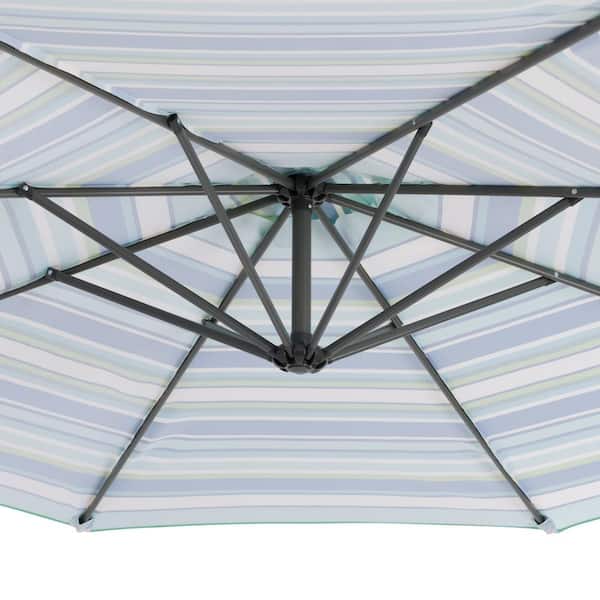 Corliving CorLiving PPU-710-Z1 10ft UV and Wind Resistant Tilting Warm  White Patio Umbrell