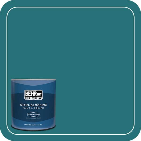 BEHR ULTRA 1 qt. #520D-7 Mosaic Tile Extra Durable Satin Enamel Interior Paint & Primer