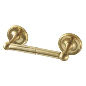 Classic Wall Mount Toilet Paper Holder in Brushed Brass