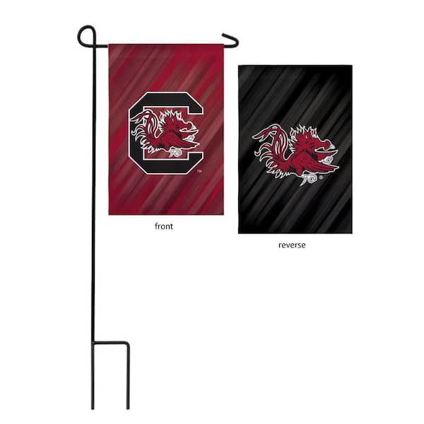 1 ft. x 1-1/2 ft. University of South Carolina 2-Sided Garden Flag with 3-2/3 ft. Metal Flagpole