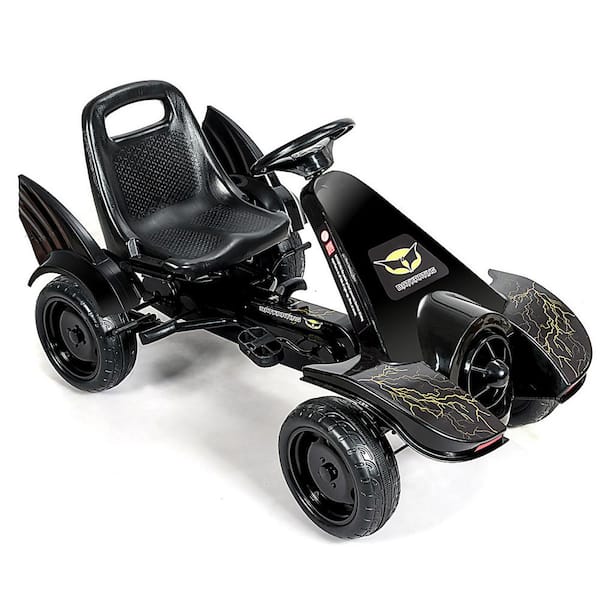 HONEY JOY 7 in. Boys' Black Go Kart Ride-On Pedal Car with Clutch and Hand  Brake TOPB001452 - The Home Depot
