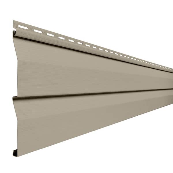 Double 4.5 in. x 145 in. Khaki Dutch Lap Vinyl Siding