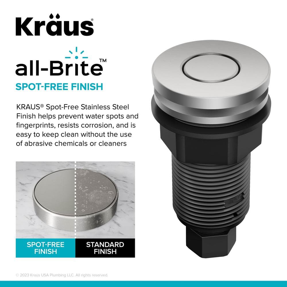 Spot-Free Stainless Steel Garbage Disposal Air Switch Kit