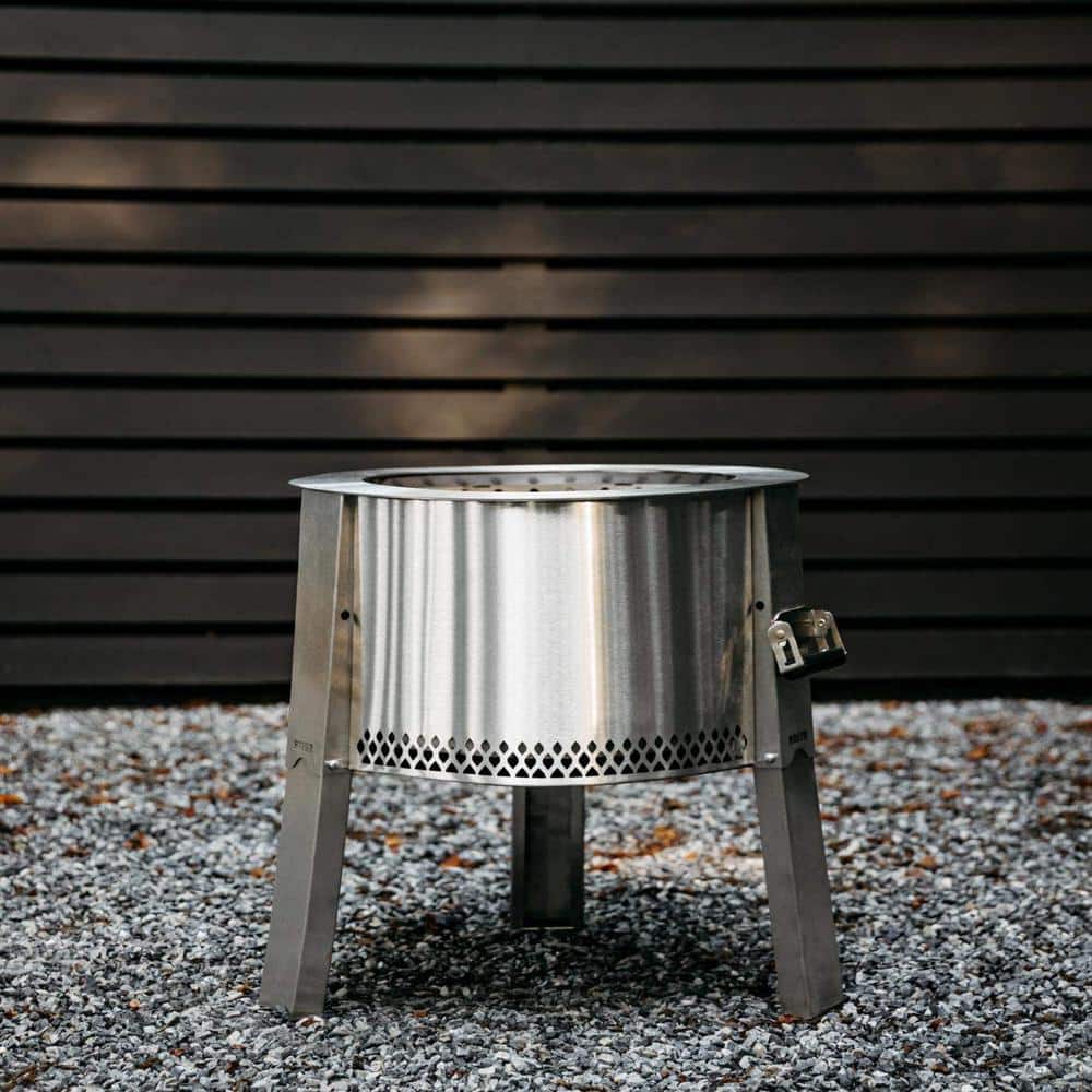 21-Inch Stainless Steel Round Smokeless Fire Pit