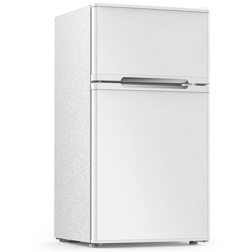 16.97 in. 2.5 cu. ft. Mini Refrigerator in White with Freezer, Quiet Cooling and Removable Shelves price history on PriceWatchPro