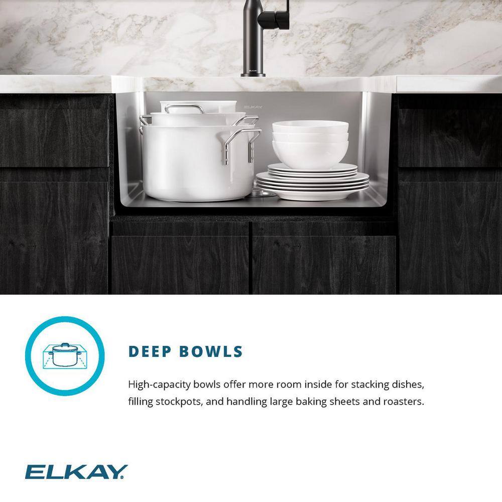 Elkay 23" Stainless Steel Single Bowl Undermount Kitchen Sink