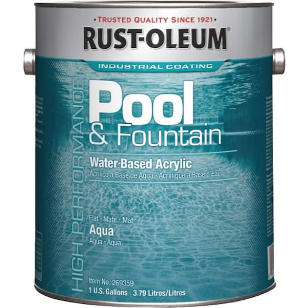 Rust-Oleum 1 gal. Aqua Acrylic Pool and Fountain Paint (2-Pack)