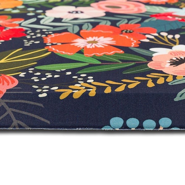 J&V Textiles 18 in. x 30 in. Spring Bloom Kitchen Cushion Floor Mat
