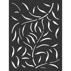 4 ft. x 3 ft. Black Leafspray Hardwood Composite Decorative Wall Decor and Privacy Panel