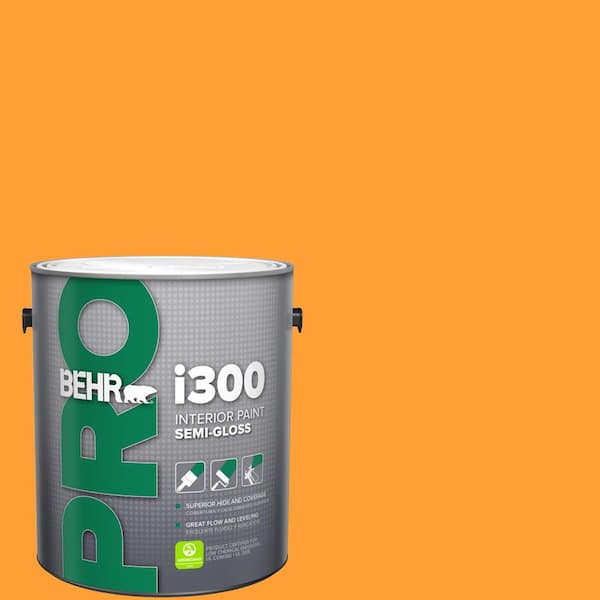 BEHR PRO 1 gal. #P250-7 Blazing Bonfire Semi-Gloss Interior Paint