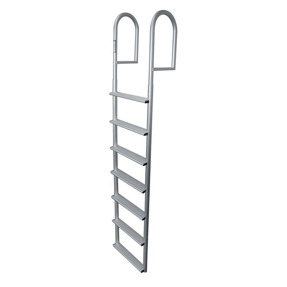 Tommy Docks 7 Rung Step Wide Aluminum Ladder TD20262 The Home Depot