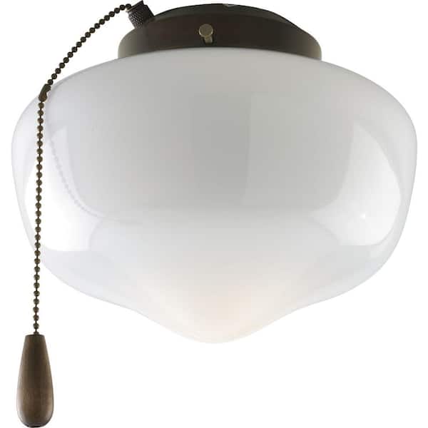 Progress Lighting AirPro 1-Light Antique Bronze Ceiling Fan Light