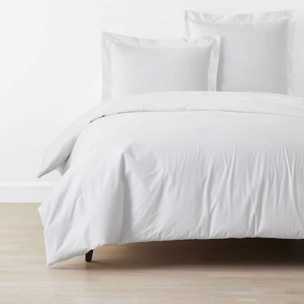 Company Cotton Garment Wash White King/California King Cotton Percale Duvet Cover