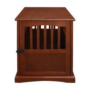 Small Pet Crate End Table, Walnut