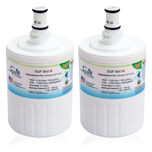 Swift Green Filters Swift Rx Replacement Water Filter for Whirlpool EDR8D1, FILTER 8,46-9002,8171413 (2-Pack)