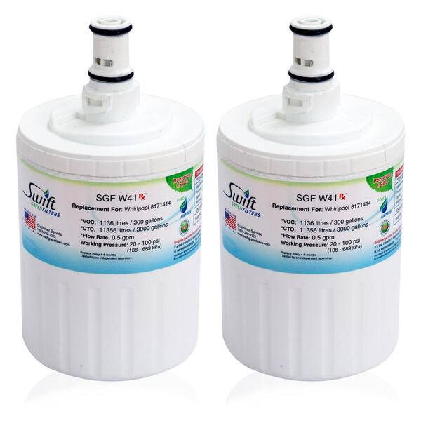 Waterdrop 8171413 Water Filter (6-Pack) - Replacement For Whirlpool, Kenmore 46-9002