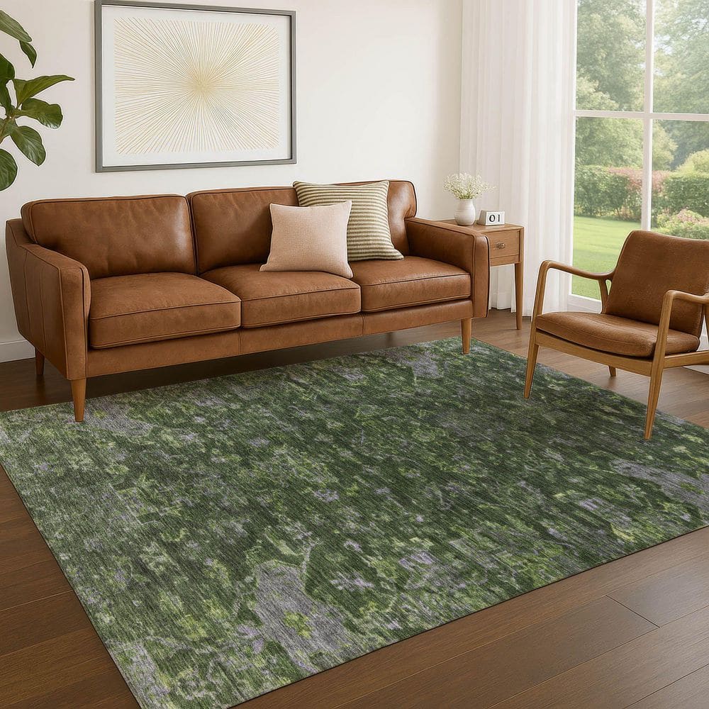 Chantille Machine Washable Indoor/Outdoor Abstract ACN2322 Olive 10 ft. x 14 ft. Area Rug price history on PriceWatchPro