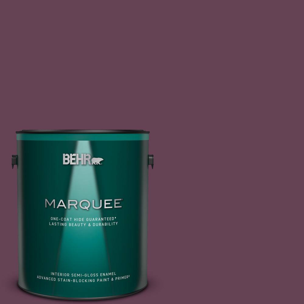 1 gal. #S-G-690 Delicious Berry Semi-Gloss Enamel Interior Paint & Primer