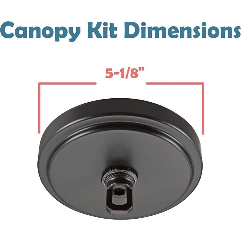 Oil Rubbed Bronze Chandelier Fixture Canopy Kit, 5-1/8" Diameter