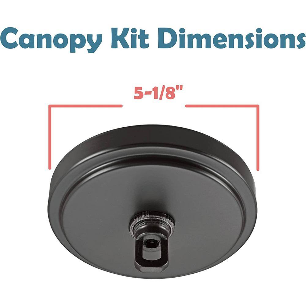 Oil Rubbed Bronze Chandelier Fixture Canopy Kit, 5-1/8" Diameter