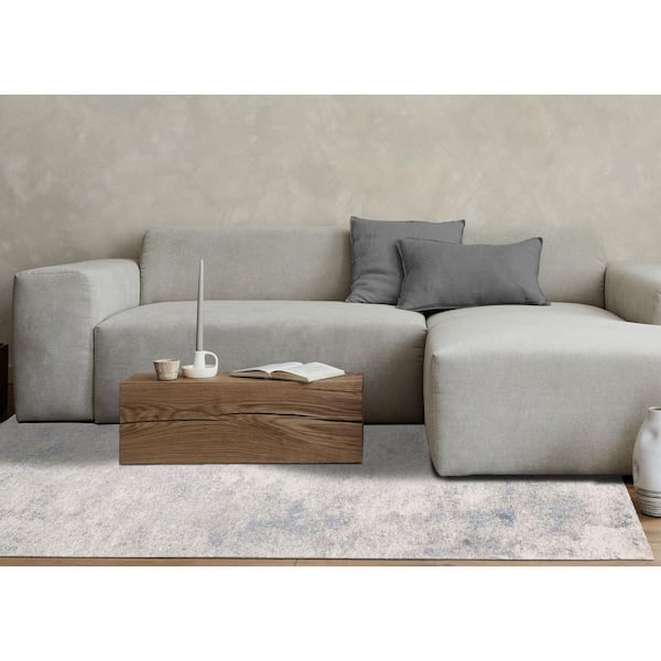 Lirien Collections 8 ft. x 11 ft. Beige Organic Indoor Area Rug