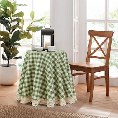 EZON-CH Buffalo Plaid Tablecloth for Rectangle Tables 60x84in Happy Easter Truck on Rustic Wooden Grain Table Cloth,Washable Waterproof Table Cover for Family Dinner Outdoor Picnic 