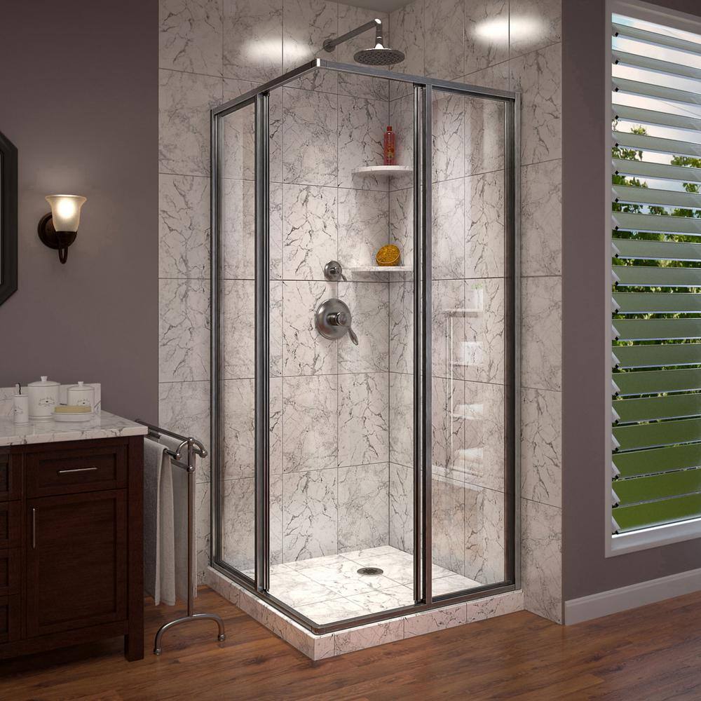 DreamLine Brushed Nickel 72" Frameless Sliding Shower Enclosure