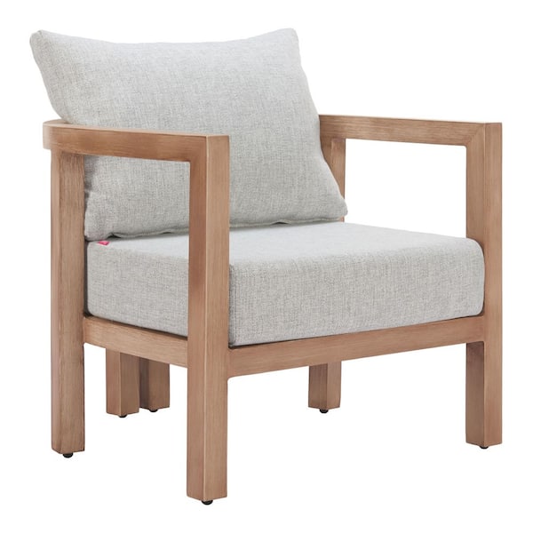 Leto Outdoor Collection Gray Olefin Armchair