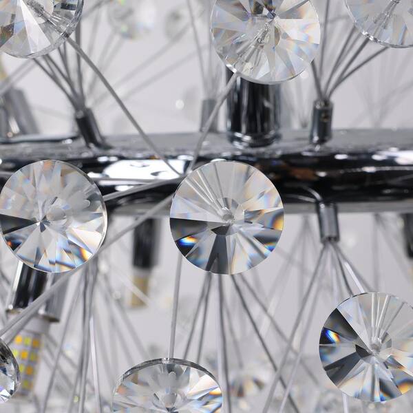 ⭐︎チル⭐︎ LLHZSY 40.8 in. 40-Light Chrome Modern Firework Crystal