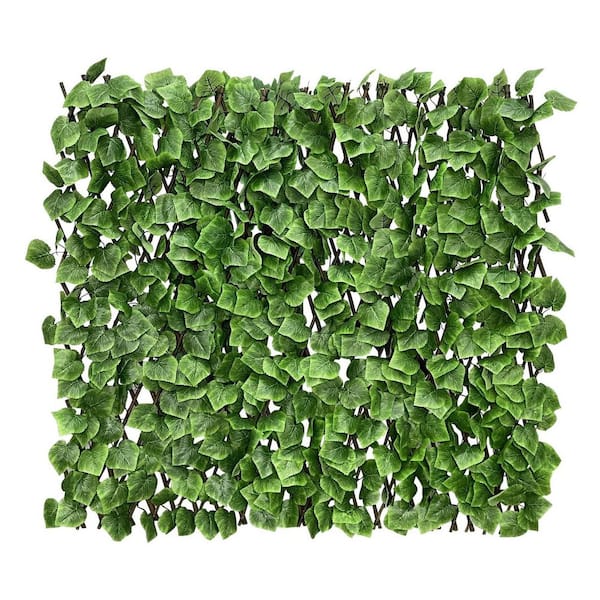 22 in. L x 120 in. W Green Expandable Fence Privacy Screen for Balcony Patio Outdoor