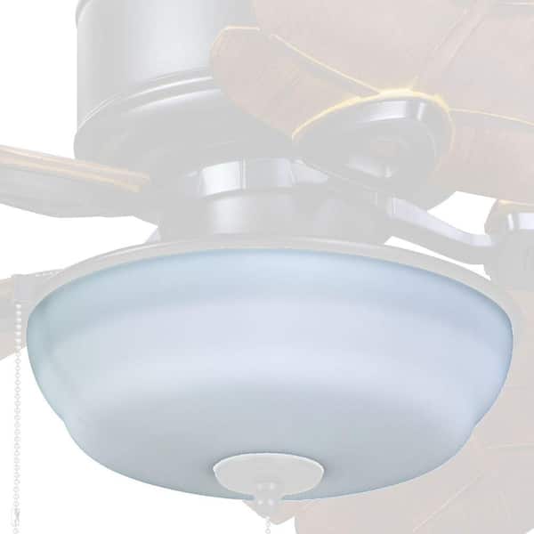 Palm Cove Natural Iron Ceiling Fan, Replacement Glass Bowl For Ceiling Fan Light
