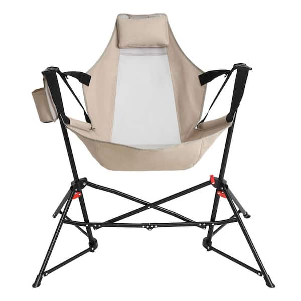 Hammock Camping Chair, Portable Metal Outdoor Rocking Chair, Aluminum Alloy Adjustable Back Swinging Chair (2-Pieces)
