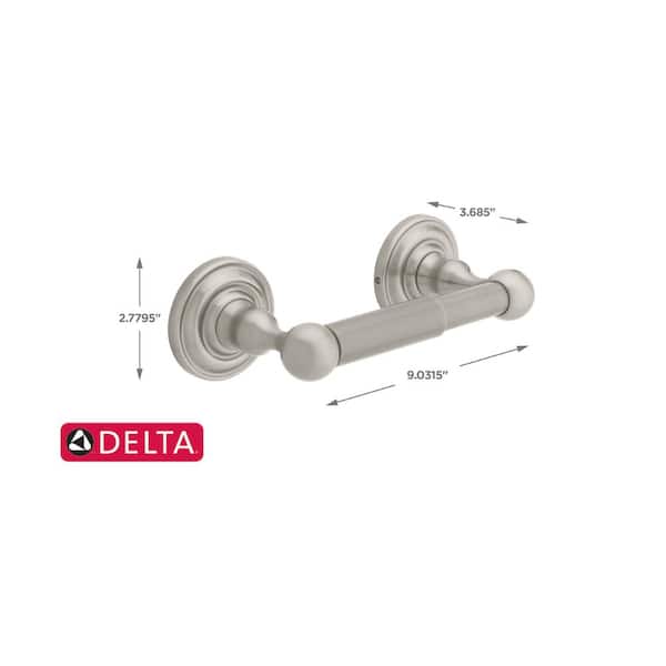 == Delta Greenwich Toilet Paper Holder Brushed Nickel Finish 138281 NEW 
