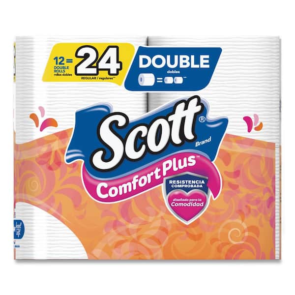Scott Rapid-Dissolving Toilet Paper, Bath Tissue, Septic Safe, 1-Ply,  White, 231 Sheets/Roll, 4/Rolls/Pack, 12 Packs/Carton (47617)