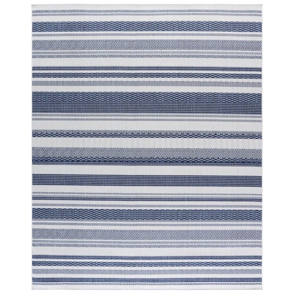 Beach House 8 x 10 Brown/Ivory Tribal Area Rug