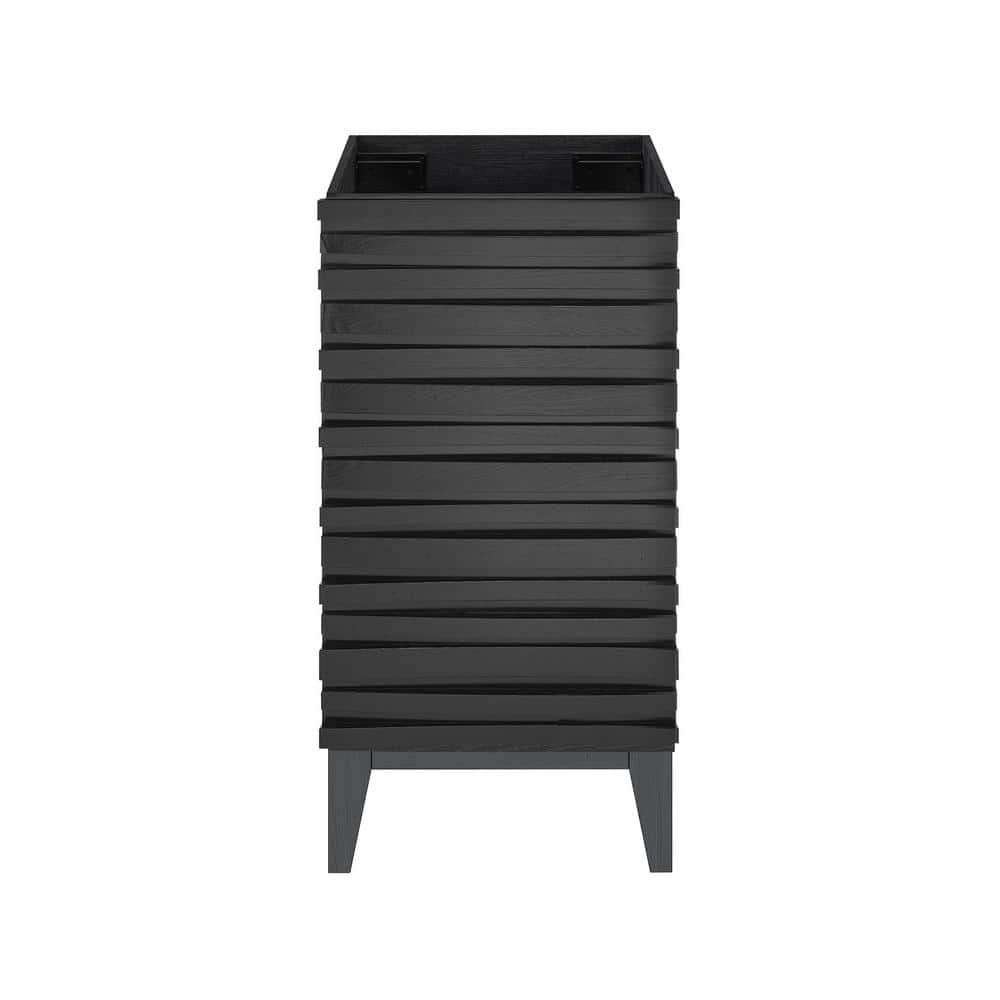 Swiss Madison Cascade 18 in. W x 18 in D x 35 in H Bath Vanity Cabinet without Top in Black